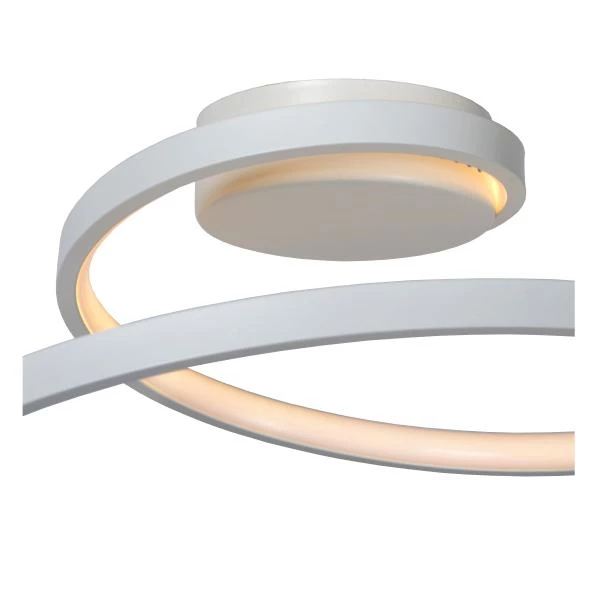 Lucide MAXENCE - Plafonnière - Ø 46 cm - LED 3 StepDim - 1x24W 3000K - Wit - detail 1
